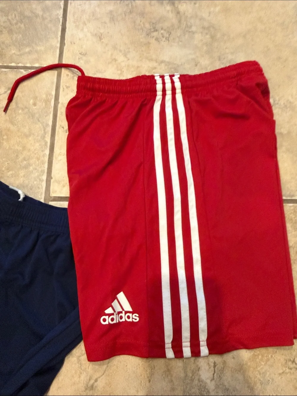 2pair ⚽️⚽️ adidas Navy / Red Athletic soccer Shorts bundle
